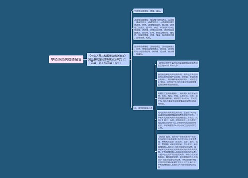 学校传染病疫情报告