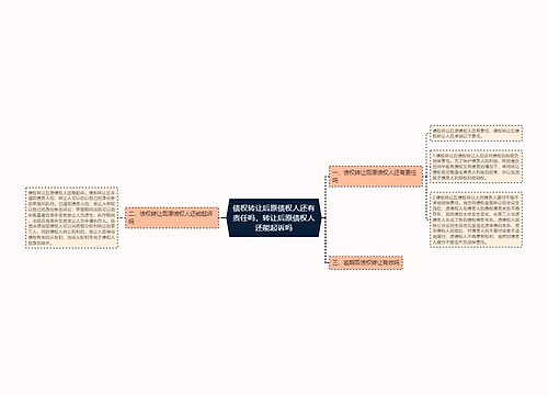 债权转让后原债权人还有责任吗，转让后原债权人还能起诉吗