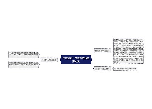 中药鉴定：冬凌草性状鉴别方法思维导图