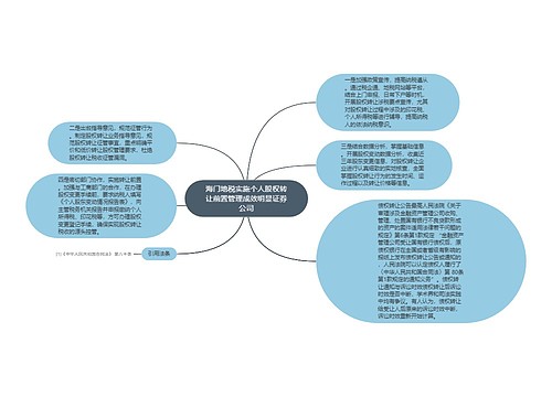 海门地税实施个人股权转让前置管理成效明显证券公司