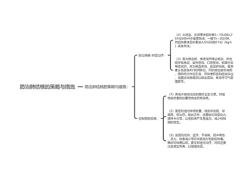 防治肺结核的策略与措施