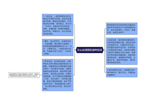 怎么处理预防接种反应