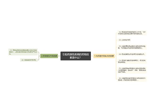 引起药源性疾病的药物因素是什么？