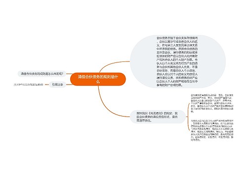 清偿合伙债务的规则是什么