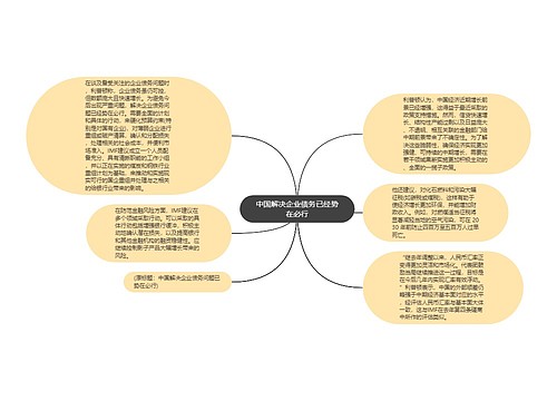 中国解决企业债务已经势在必行