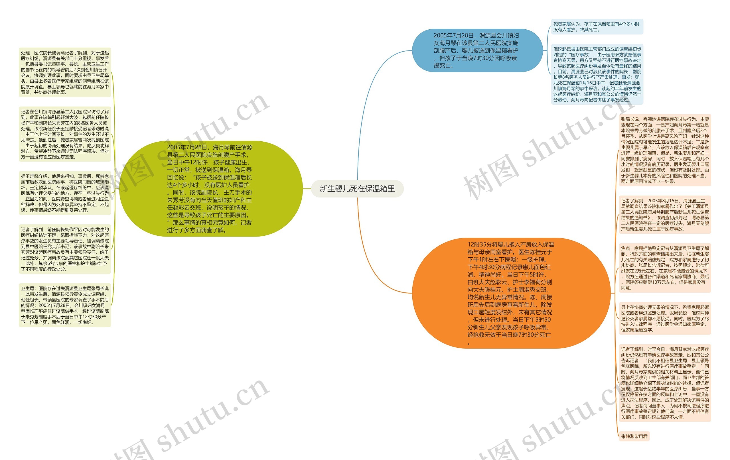 新生婴儿死在保温箱里思维导图