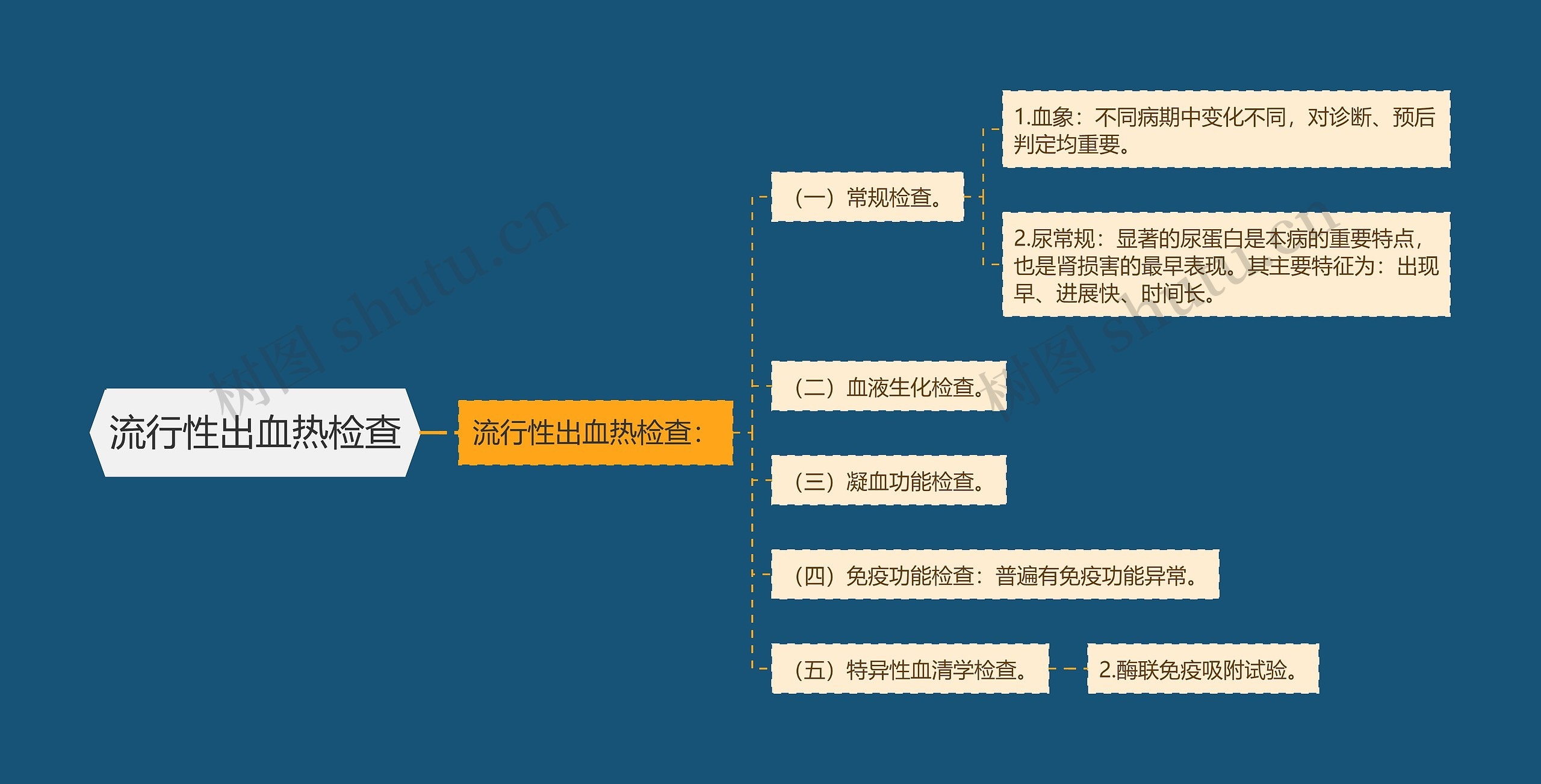 流行性出血热检查思维导图