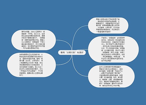 看病“分期付款”制度好