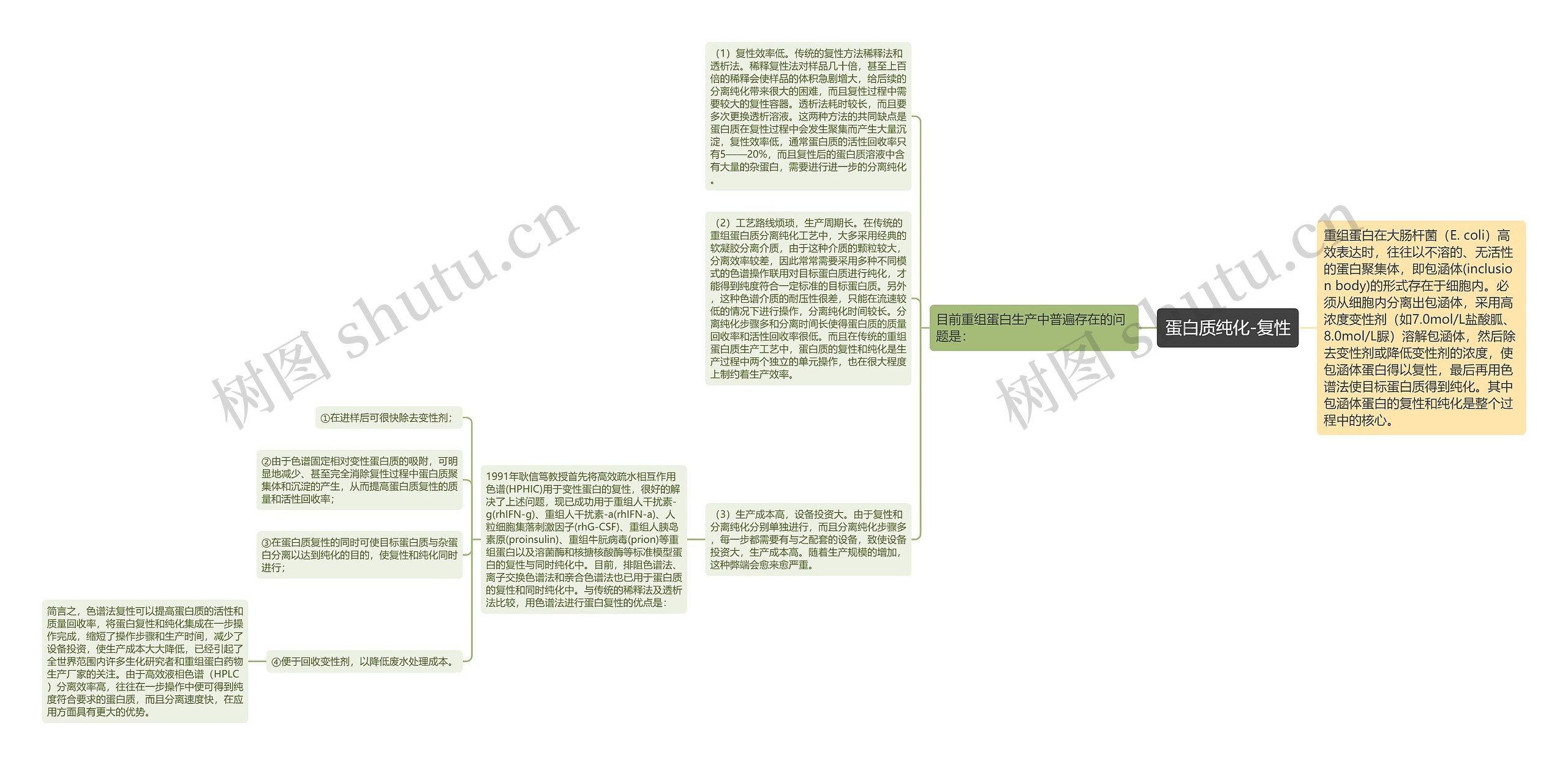 蛋白质纯化-复性思维导图