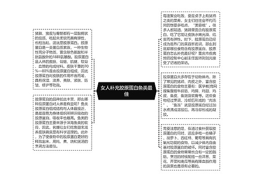 女人补充胶原蛋白鱼类最佳