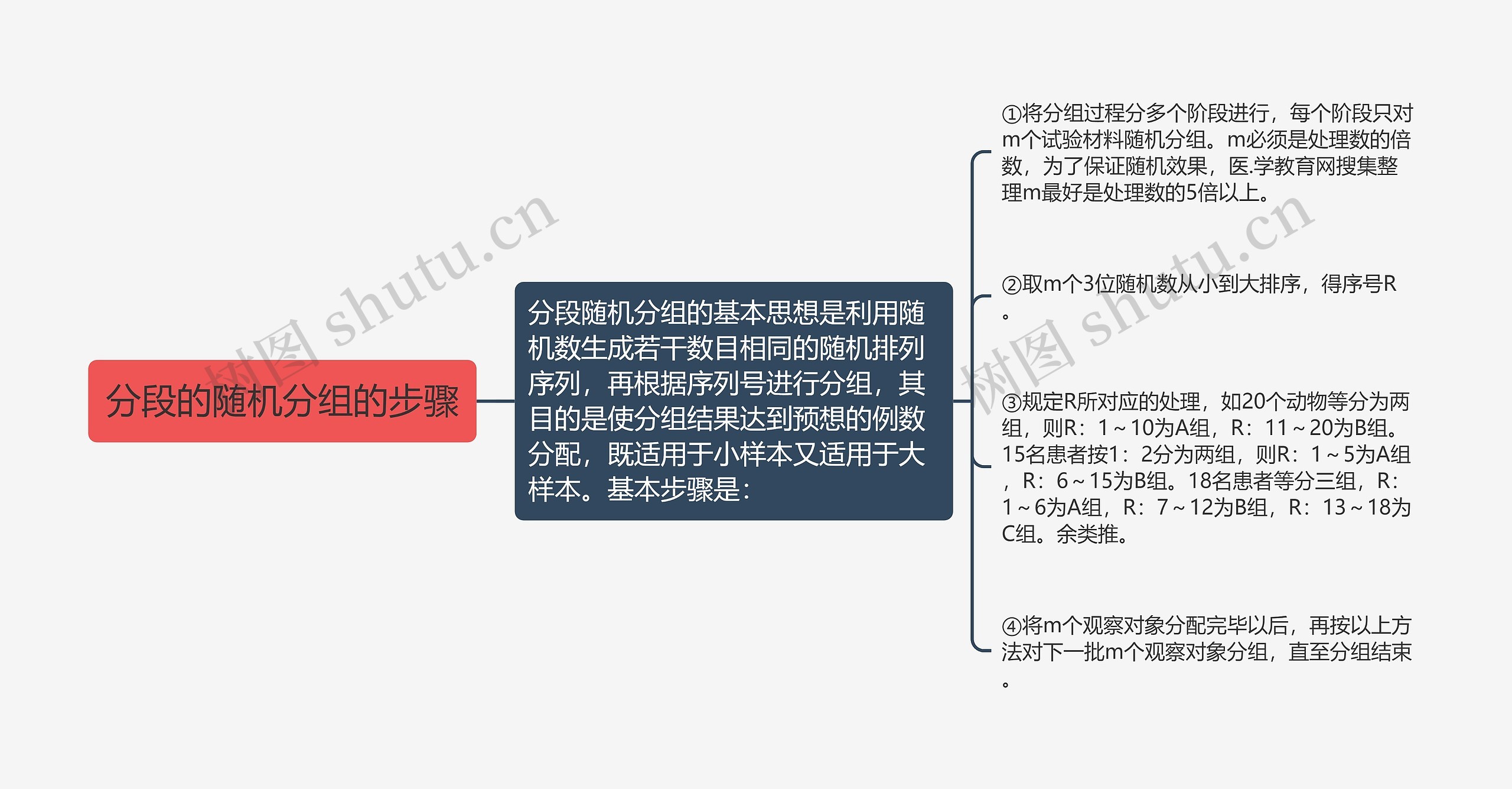 分段的随机分组的步骤