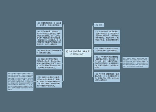 药物化学知识点：维生素C（VitaminC）