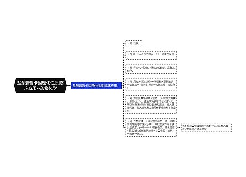 ​盐酸普鲁卡因理化性质|临床应用--药物化学