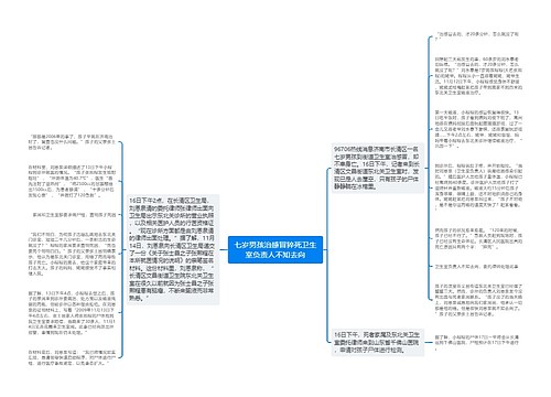 七岁男孩治感冒猝死卫生室负责人不知去向