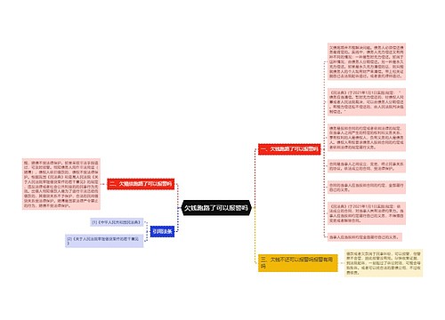 欠钱跑路了可以报警吗