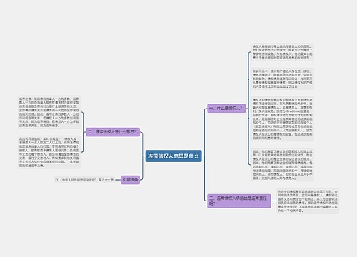 连带债权人意思是什么