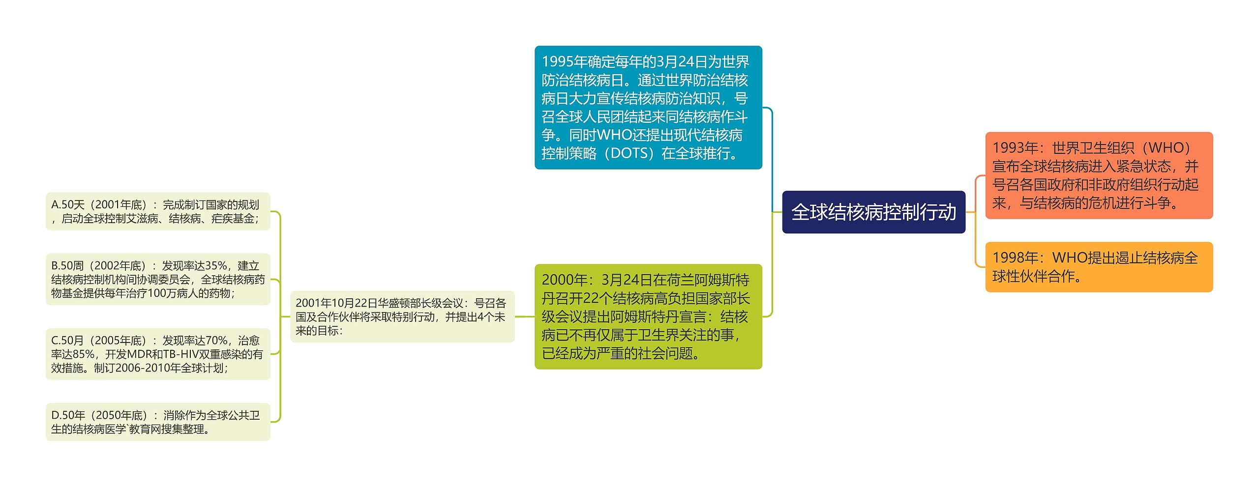 全球结核病控制行动思维导图