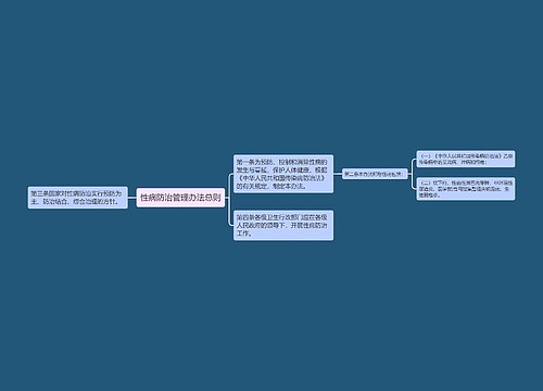 性病防治管理办法总则