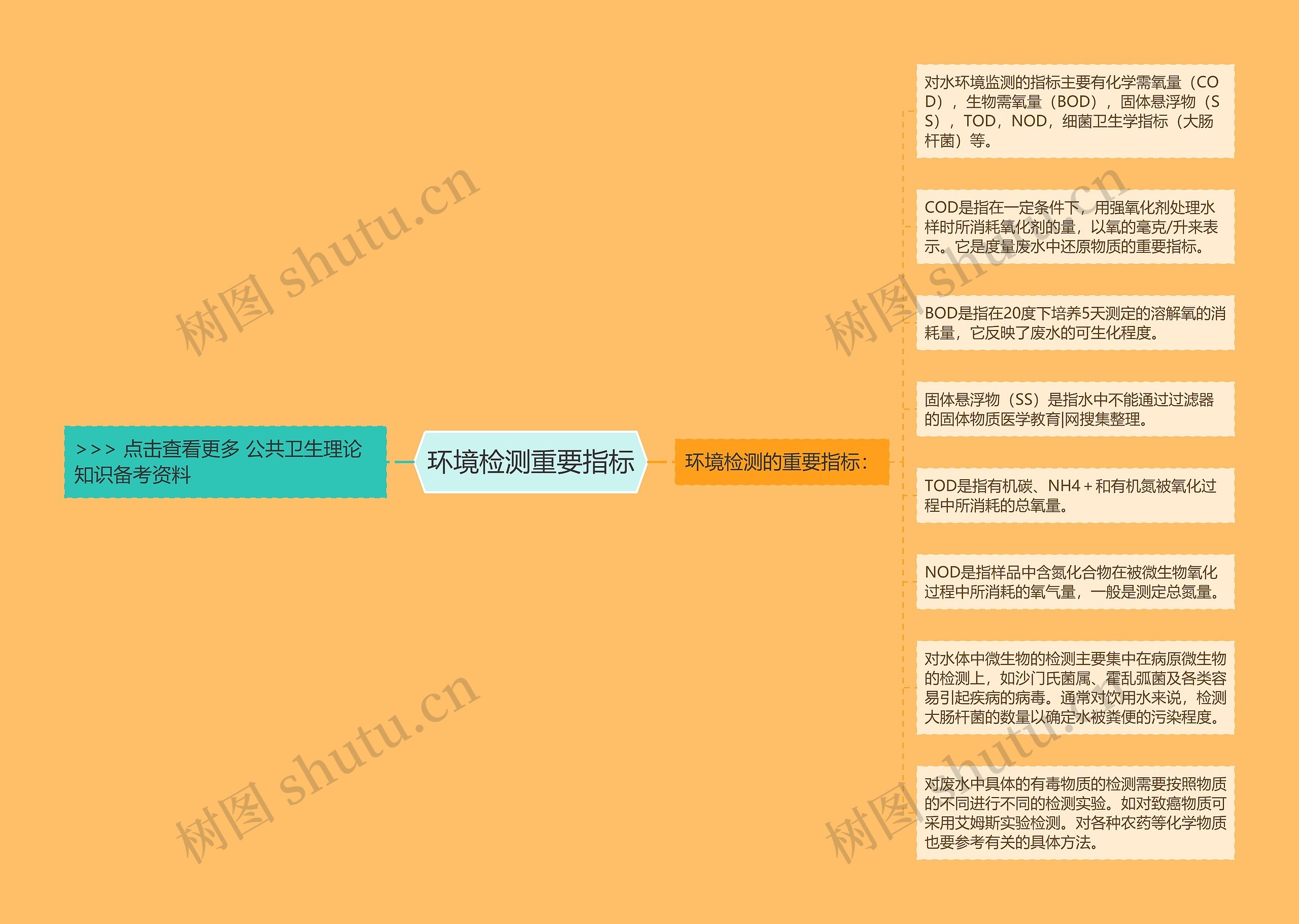 环境检测重要指标思维导图