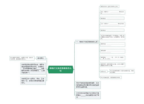 借钱打欠条还是借条怎么写