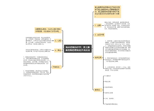 临床药物治疗学：肾上腺素药物药理效应|不良反应