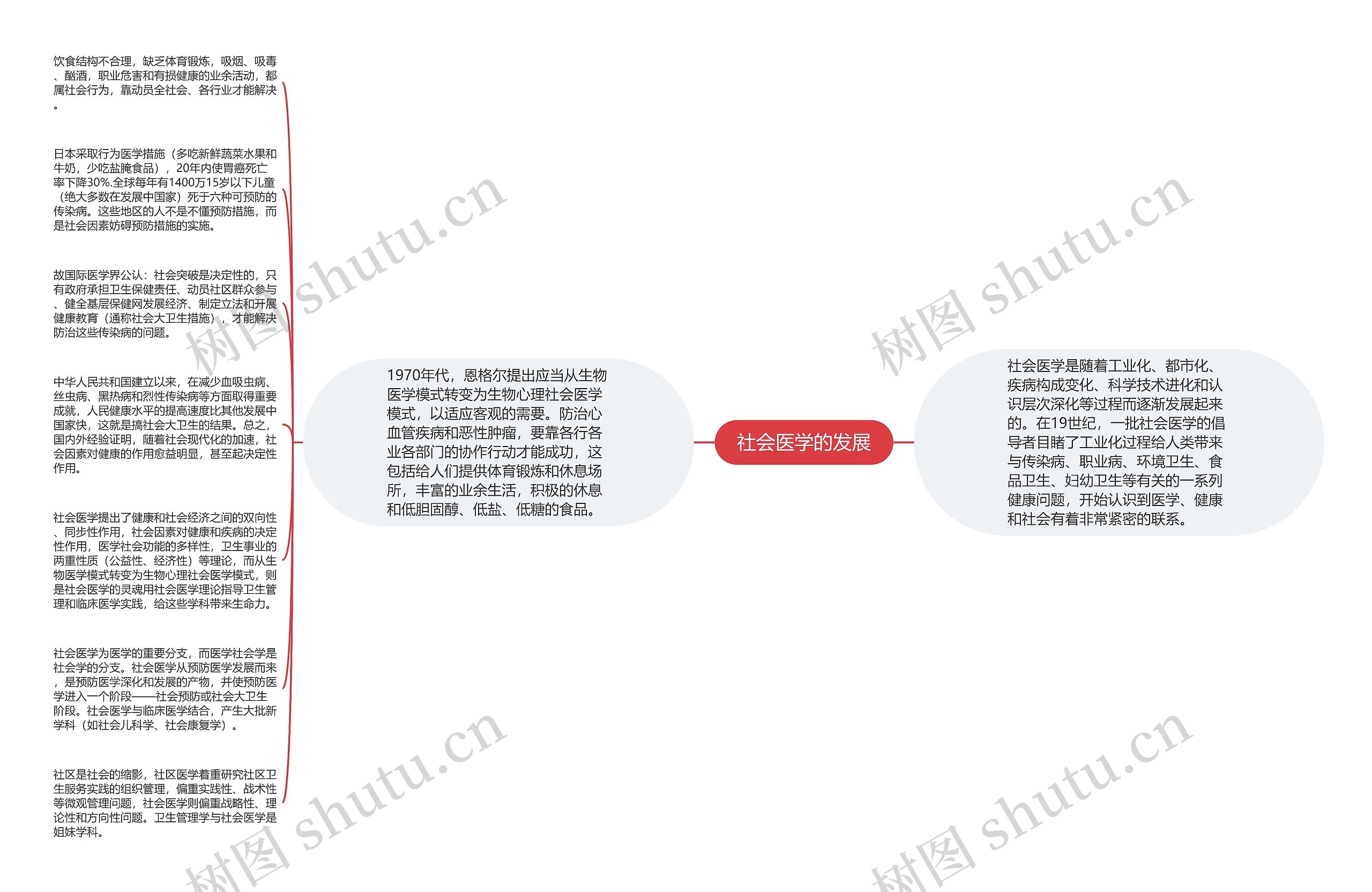 社会医学的发展思维导图