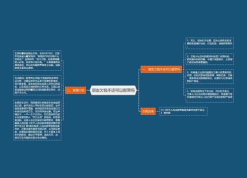 朋友欠钱不还可以报警吗