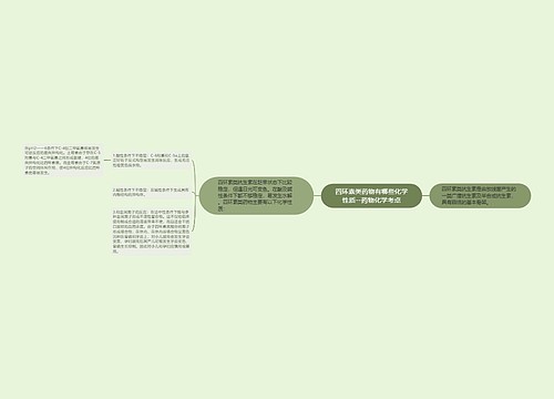 ​四环素类药物有哪些化学性质--药物化学考点