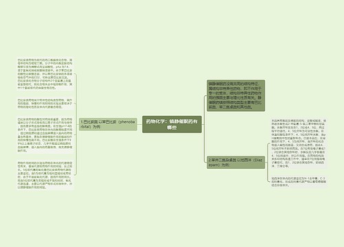 药物化学：镇静催眠药有哪些