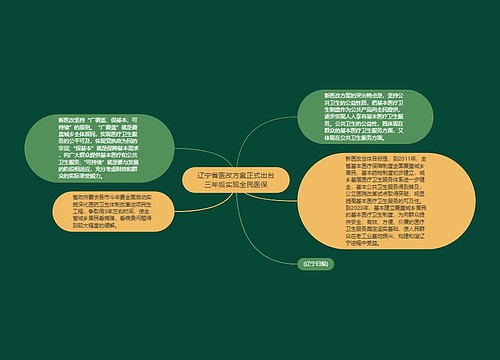 辽宁省医改方案正式出台三年后实现全民医保