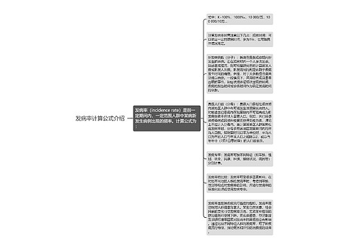 发病率计算公式介绍