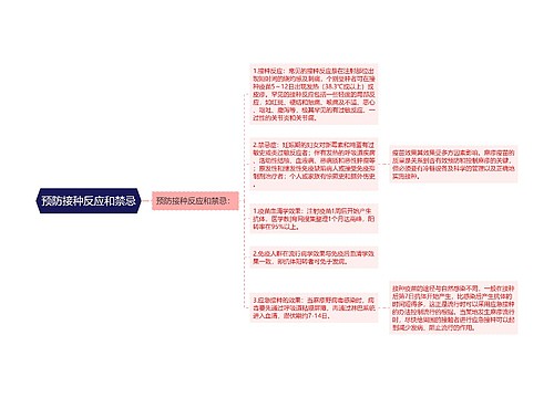 预防接种反应和禁忌