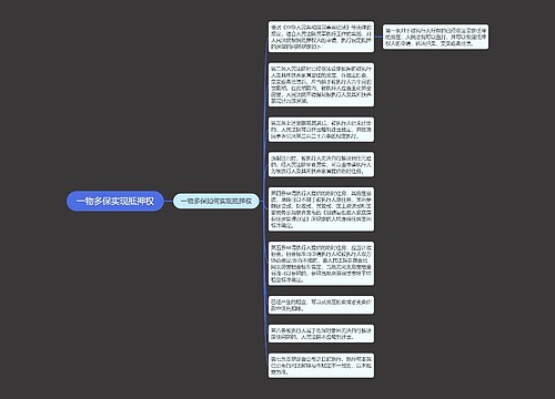 一物多保实现抵押权