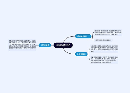 观察偏倚释义