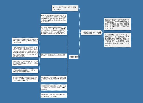 中药药物分析：狗脊