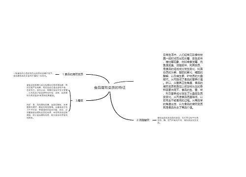 食品腐败变质的特征