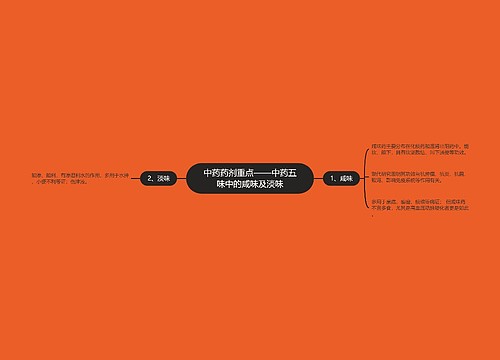 中药药剂重点——中药五味中的咸味及淡味 中药药剂重点——中药五味中的咸味及淡味