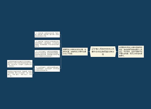 辽宁省人民政府突发公共事件总体应急预案分类分级