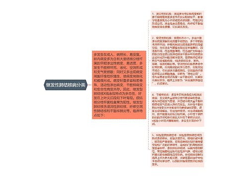 继发性肺结核病分类