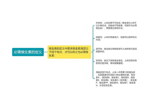 必需维生素的定义