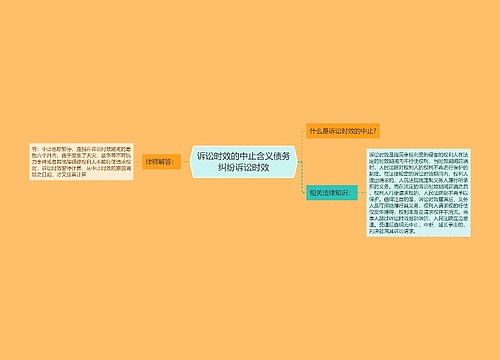 诉讼时效的中止含义债务纠纷诉讼时效