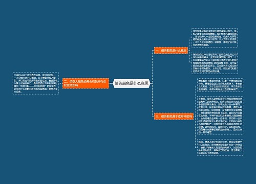 债务豁免是什么意思