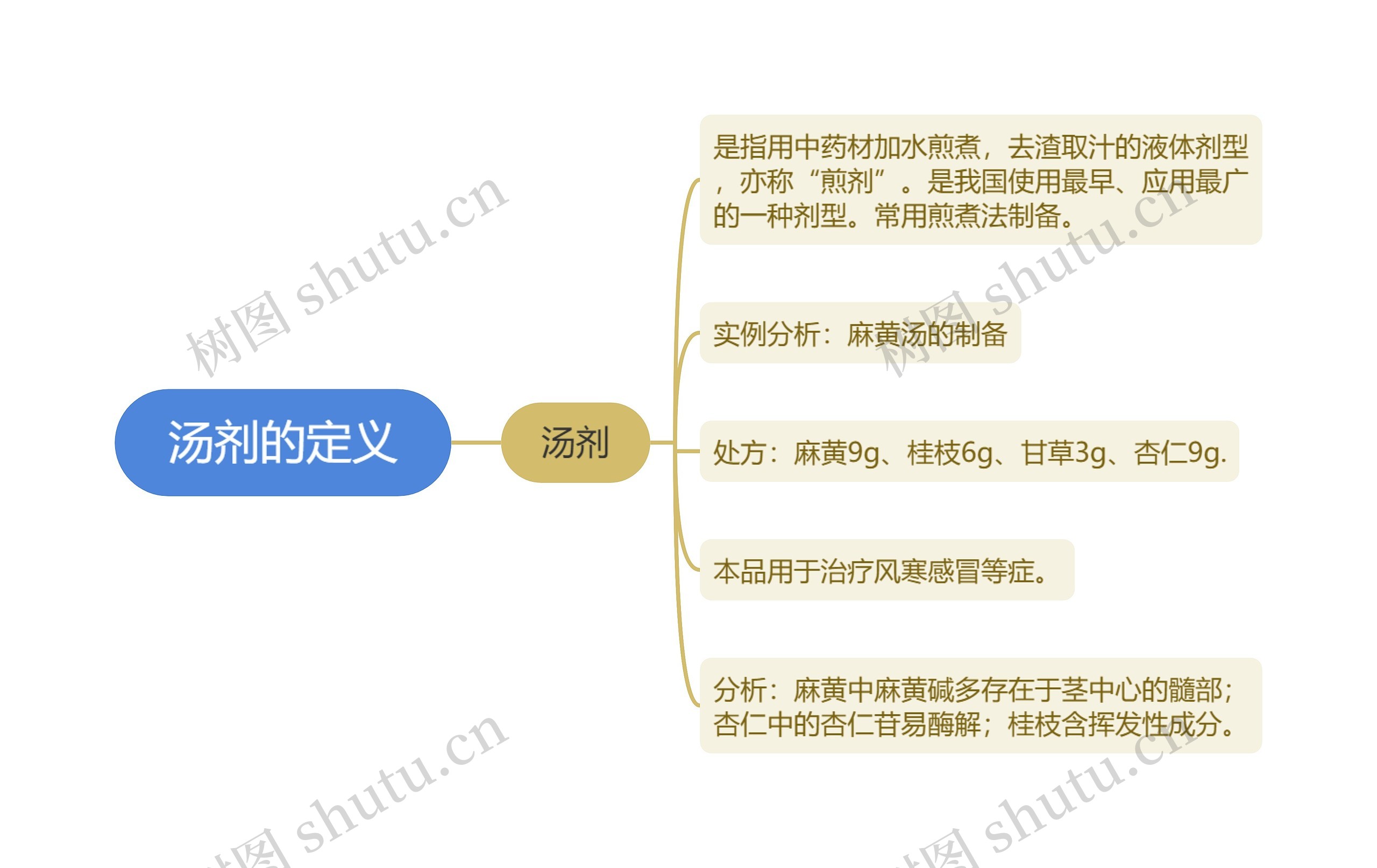 汤剂的定义思维导图