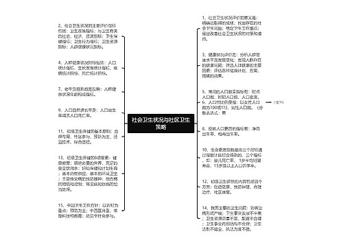 社会卫生状况与社区卫生策略