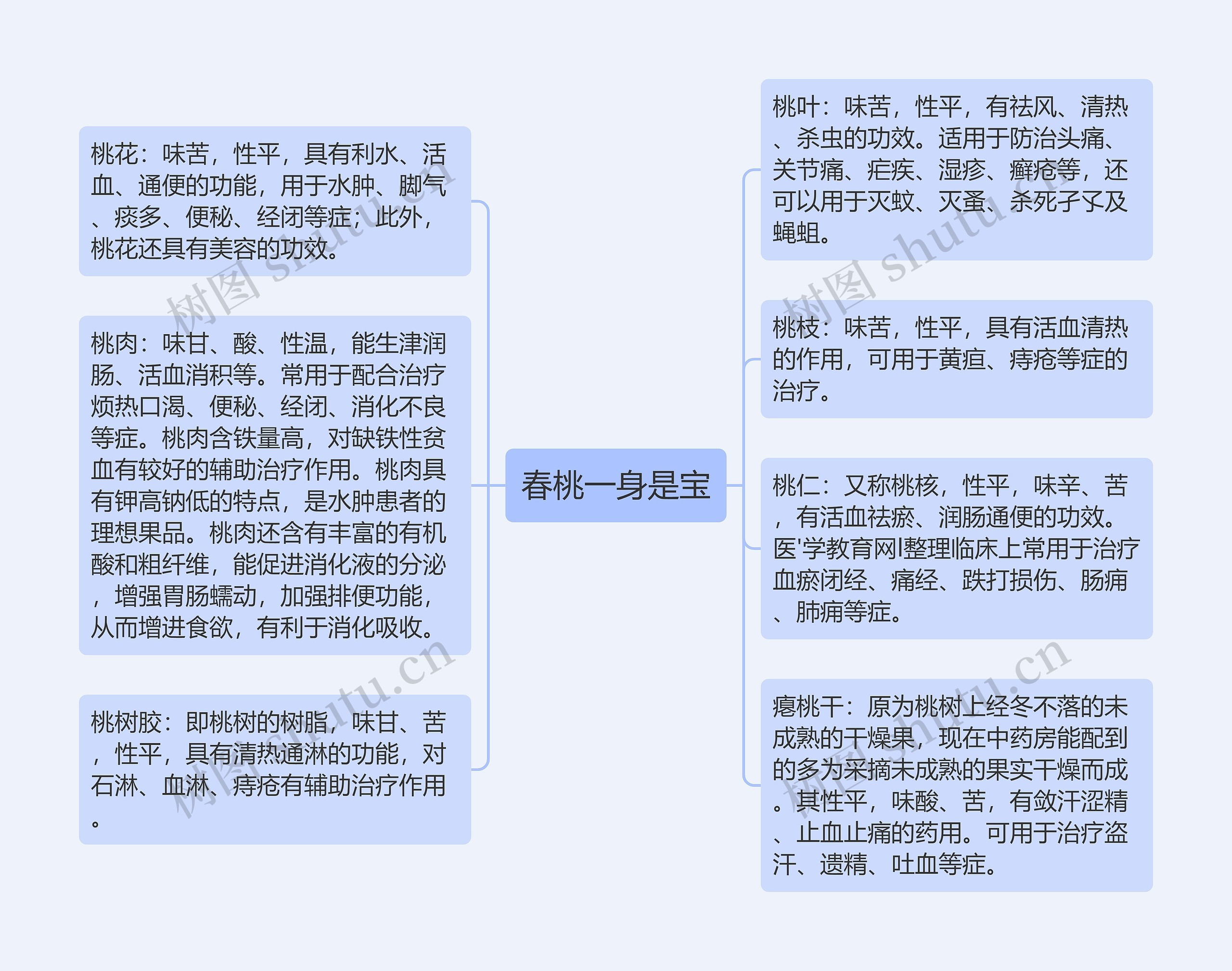 春桃一身是宝思维导图