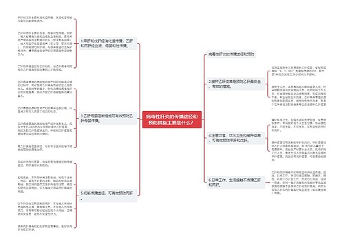 病毒性肝炎的传播途径和预防措施主要是什么？