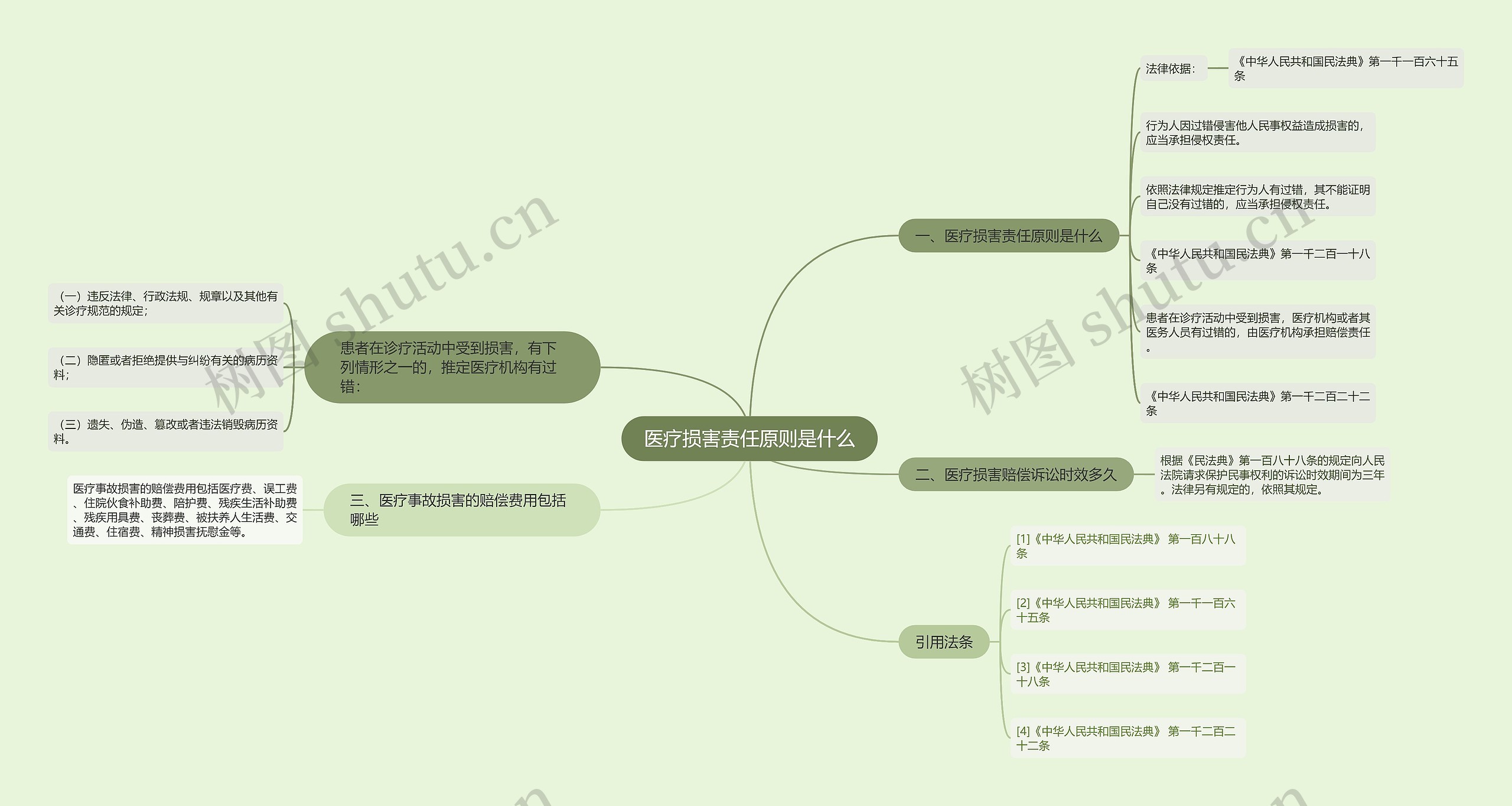 医疗损害责任原则是什么思维导图