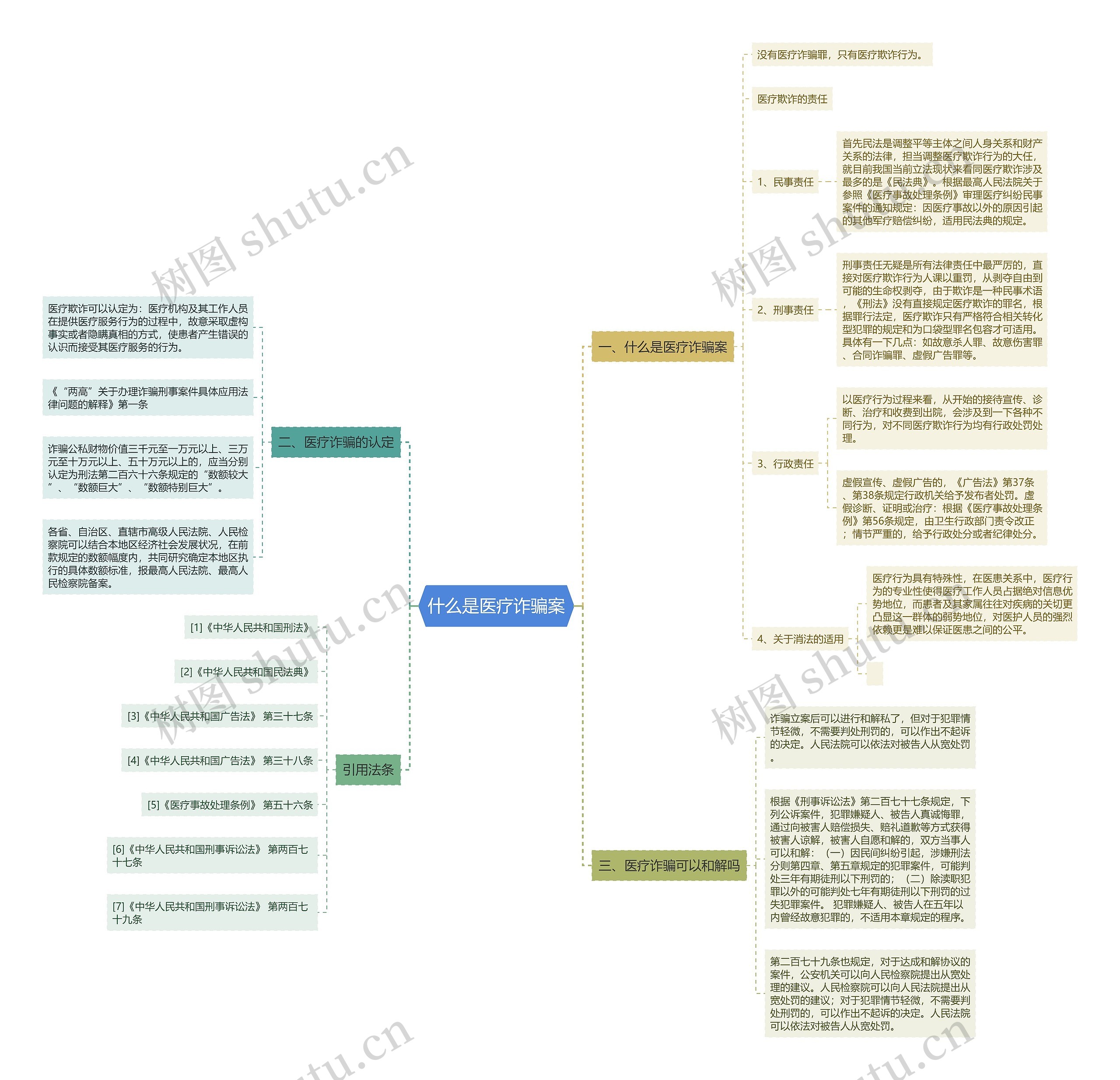 什么是医疗诈骗案思维导图