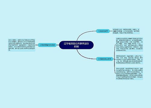 辽宁省突发公共事件运行机制