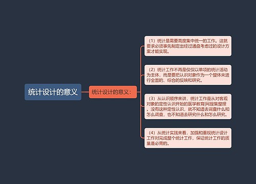 统计设计的意义